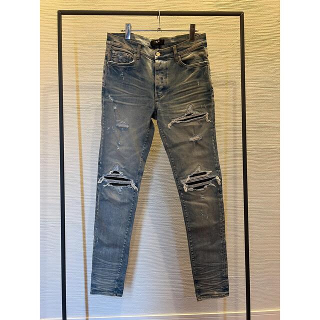 驚きの価格 バイカーデニムパンツ ショットガン アミリ amiri - AMIRI