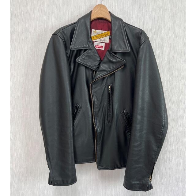 お値下げ Supreme シュプリーム レザー ライダースジャケット ダブル
