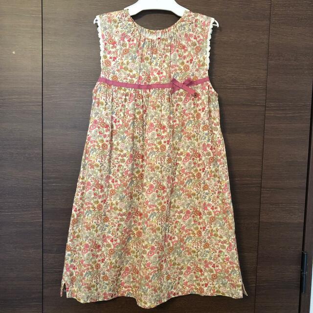 ★ひいらぎ様専用★ 130ワンピース 綿100%ガーゼ キッズ/ベビー/マタニティのキッズ服女の子用(90cm~)(ワンピース)の商品写真