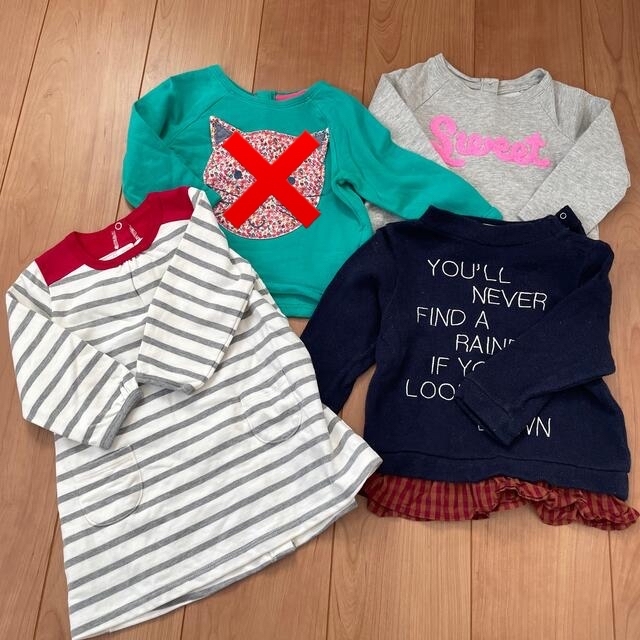 PETIT BATEAU(プチバトー)の85〜90センチ　秋冬女の子セット キッズ/ベビー/マタニティのベビー服(~85cm)(その他)の商品写真