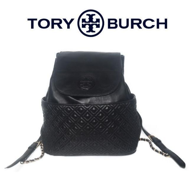 tory burch キルティングレザーバック