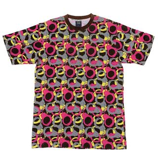 ハリウッドカルテル ハンドカフスモノグラム 半袖 Tシャツ ブラウン XXXL(Tシャツ/カットソー(半袖/袖なし))