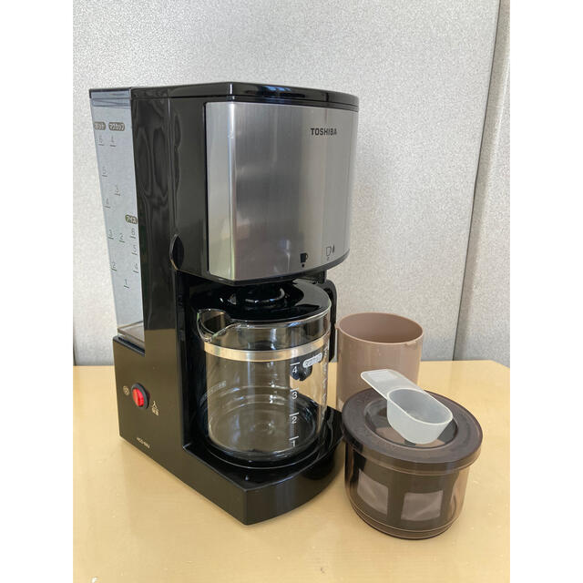 東芝(トウシバ)の東芝コーヒーメーカー HCD-6MJ ブラック スマホ/家電/カメラの調理家電(コーヒーメーカー)の商品写真