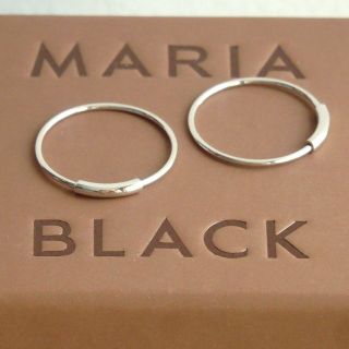 MARIA BLACK - 【新品】 MARIA BLACK 両耳ピアス BASIC 16 HOOP SLVの