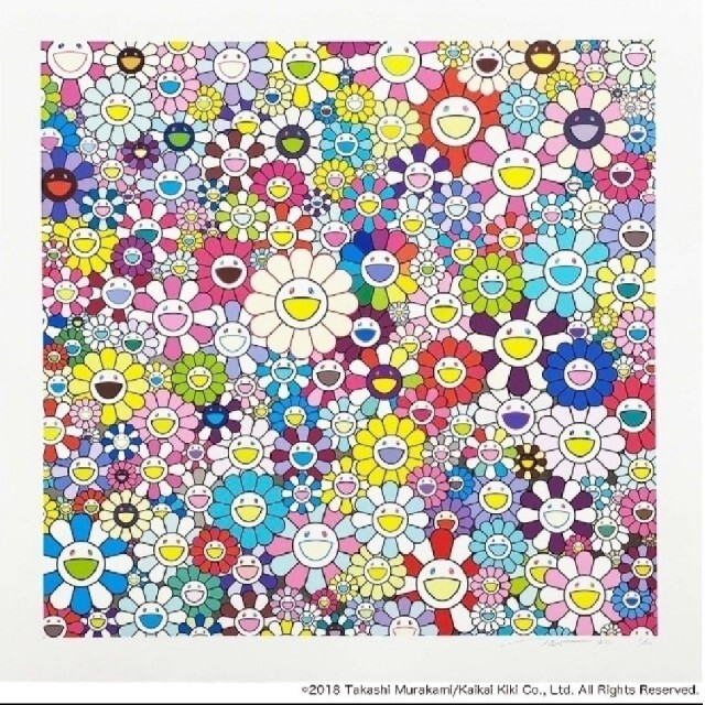 トップ 村上隆エディションサイン入り版画「天国の門」ED 100 版画