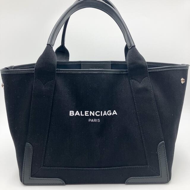 Balenciaga - バレンシアガ ネイビーカバス Sサイズ オールブラック ...