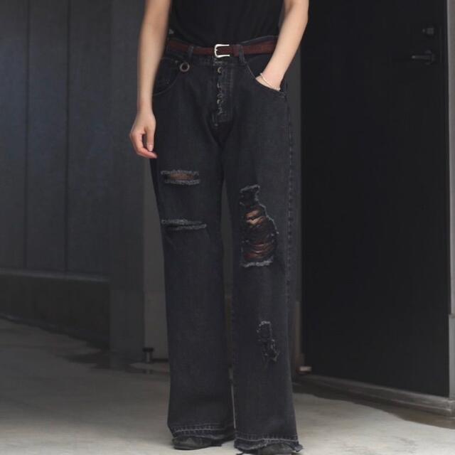 22SS SOSHI OTSUKI crashed denim pants