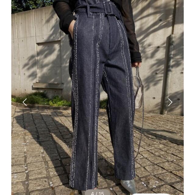 AMERI ニードルストライプデニムパンツ d49QzKPLUq - asherbilu.com