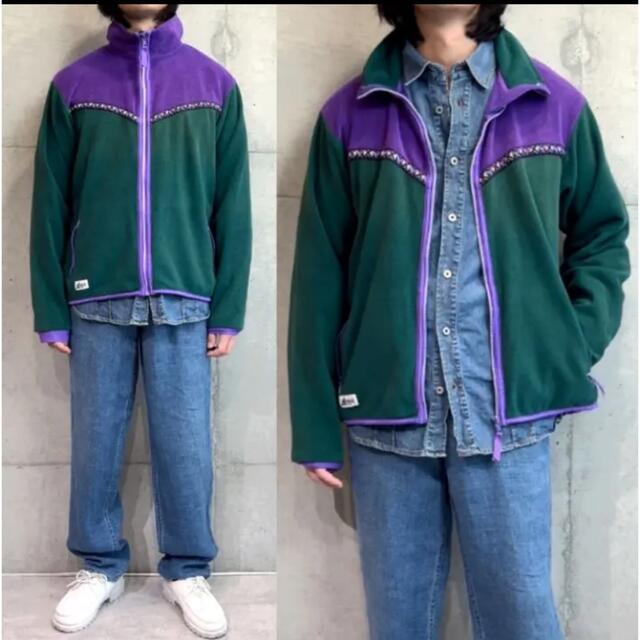 90s MOUNTAIN EQUIPMENT フリースブルゾン POLARTEC