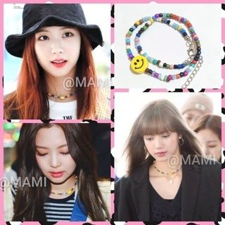 セブンティーン(SEVENTEEN)の💖スマイル カラフルビーズネックレス💖BLACKPINK リサ ジェニー(ネックレス)