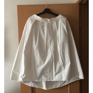 ジーユー(GU)のGU フレアスカート ホワイト XL(ひざ丈スカート)