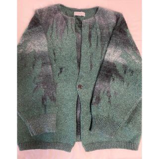 amachi. Rainy Pattern Knit Cardigan