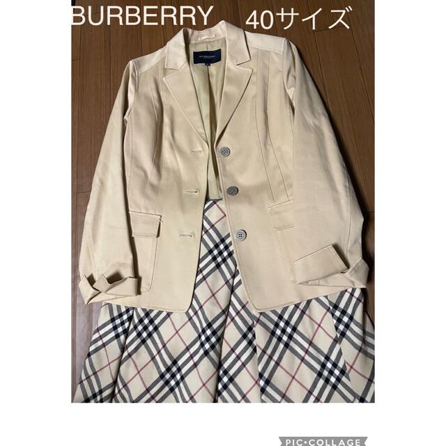 BURBERRY - BURBERRY バーバリーテーラードジャケット レディース40サイズ 美品の通販 by コロン's shop