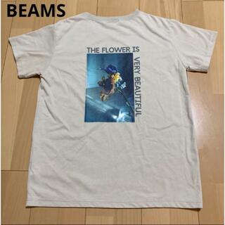 ビームス(BEAMS)のBEAMS カットソー  Tシャツ 花 プリント ユニセックス(Tシャツ/カットソー(半袖/袖なし))
