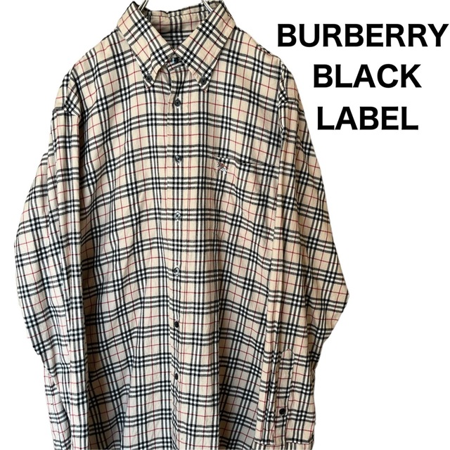 BURBERRY BLACK LABEL(バーバリーブラックレーベル)のBURBERRY BLACK LABEL 長袖 シャツ ノバチェック ホースロゴ メンズのトップス(シャツ)の商品写真