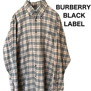 バーバリーブラックレーベル(BURBERRY BLACK LABEL)のBURBERRY BLACK LABEL 長袖 シャツ ノバチェック ホースロゴ(シャツ)