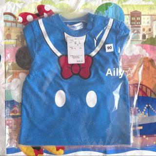 Disney - 定価以下 新品♡ ドナルド Tシャツ なりきり 90センチ ...