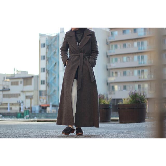 FUMIKA UCHIDA：TWEED CLASSIC GAWN COATロングコート