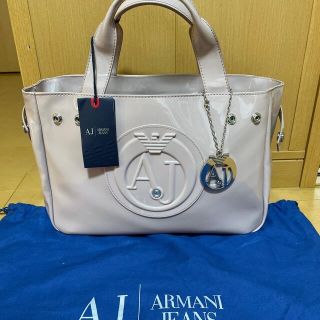 アルマーニジーンズ(ARMANI JEANS)のアルマーニジーンズ くすみピンク色 トートバッグ　未使用(トートバッグ)