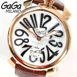 ガガミラノ(GaGa MILANO)のガガミラノ マヌアーレ 48 5011.06S 純正ラバーベルト 手巻き メンズ(腕時計(アナログ))