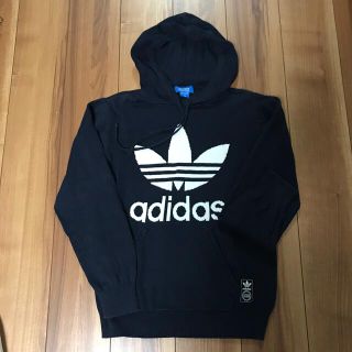 アディダス(adidas)のアディダス　ニットパーカー　Sサイズ ネイビー(ニット/セーター)