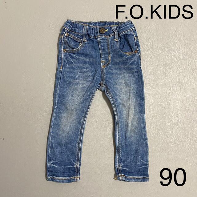 F.O.KIDS(エフオーキッズ)のF.O.KIDS エフオーキッズ デニムパンツ ブルー 90 キッズ/ベビー/マタニティのキッズ服男の子用(90cm~)(パンツ/スパッツ)の商品写真