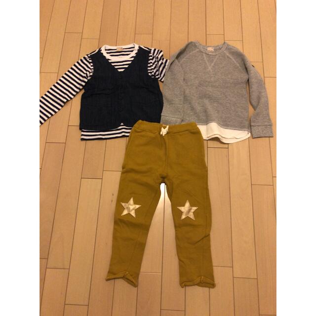 petit main(プティマイン)のpetit main プチマイン　Tシャツ2枚＋パンツセット キッズ/ベビー/マタニティのキッズ服男の子用(90cm~)(Tシャツ/カットソー)の商品写真