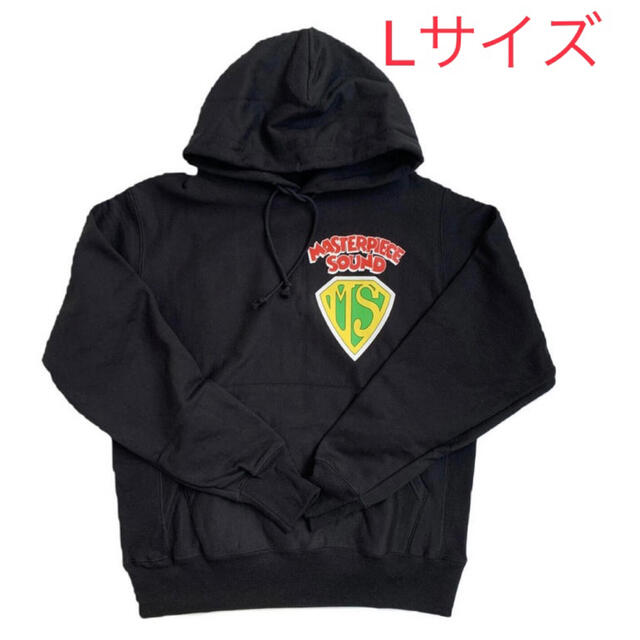 込MASTERPIECESOUND LOGO HOODIE BLACK XL