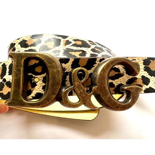 DOLCE&GABBANA - 再値下げ ドルチェ&ガッバーナ ベルト ヒョウ柄 美品