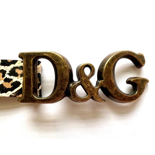 DOLCE&GABBANA - 再値下げ ドルチェ&ガッバーナ ベルト ヒョウ柄 美品