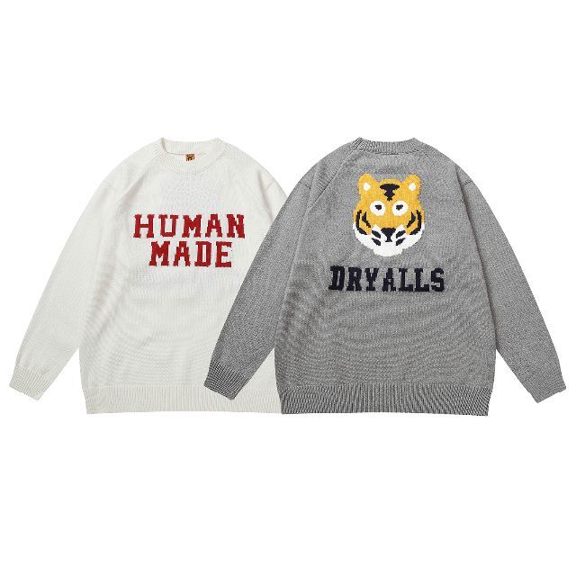 HUMANMADE ヒューマンメイド ニット グレー XL-