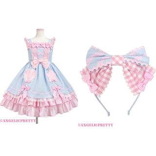 アンジェリックプリティー(Angelic Pretty)の夢見るFantasic Balloonジャンパースカート(ひざ丈ワンピース)