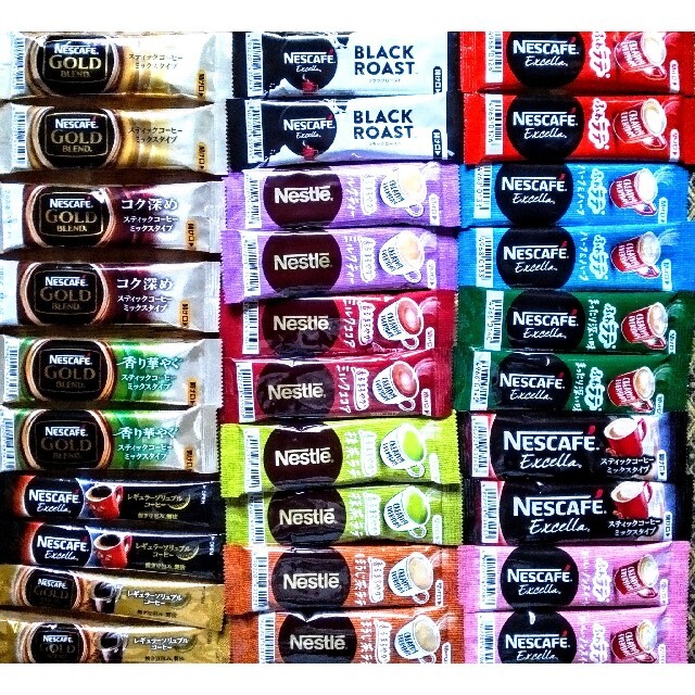 Nestle(ネスレ)のネスカフェスティックコーヒー15種30本 食品/飲料/酒の食品(その他)の商品写真