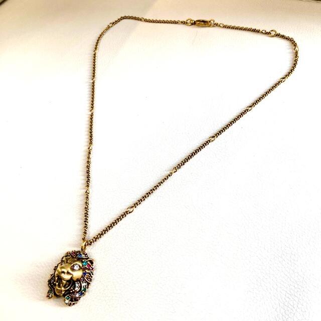 Gucci - 激レア☆GUCCI オールドグッチ ライオン ラインストーン