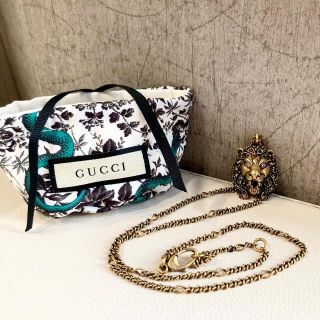 Gucci - 激レア☆GUCCI オールドグッチ ライオン ラインストーン