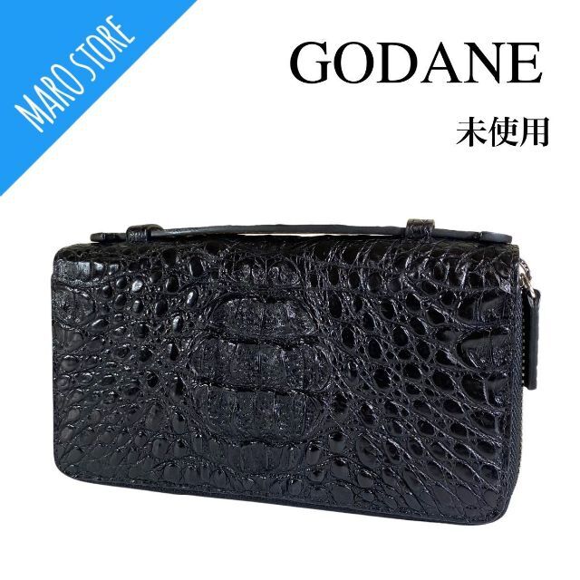 【新品】GODANE 天然 クロコダイル 革 8056 メンズ 長財布