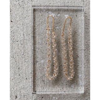 ※現在在庫なし チェコビーズロングピアス No.8(ピアス)