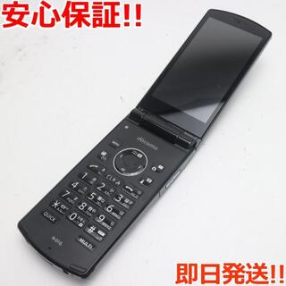 エヌイーシー(NEC)の美品 N-01G ブラック (携帯電話本体)
