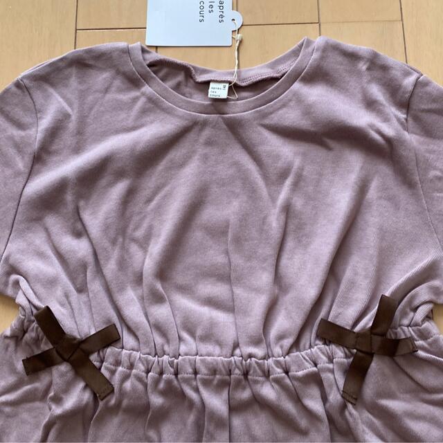 F.O.KIDS(エフオーキッズ)のアプレレクール リボンTシャツ 140 キッズ/ベビー/マタニティのキッズ服女の子用(90cm~)(Tシャツ/カットソー)の商品写真