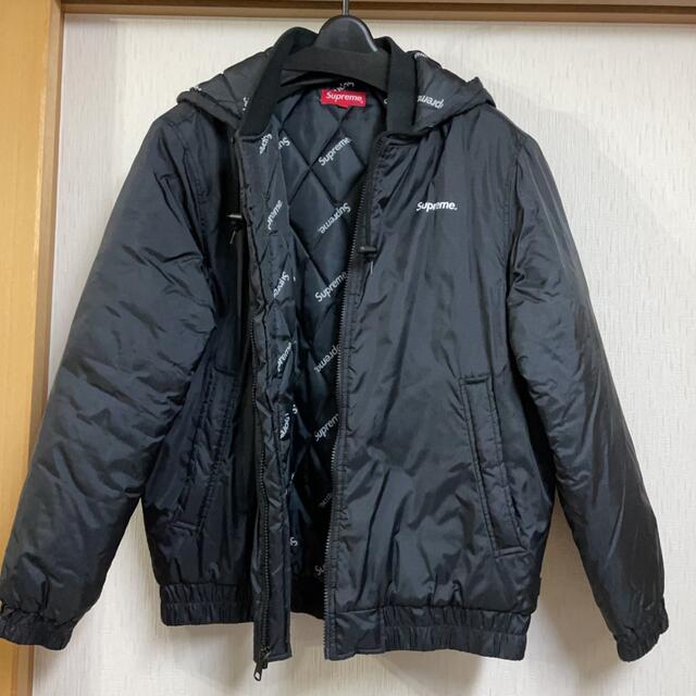 2015aw supreme 2tone hooded sideline jkt 1