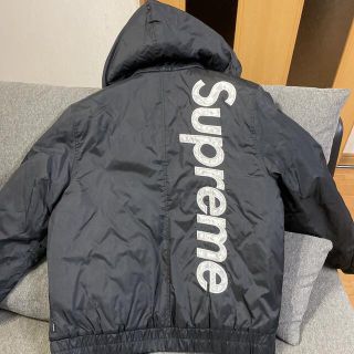 2015aw supreme 2tone hooded sideline jkt