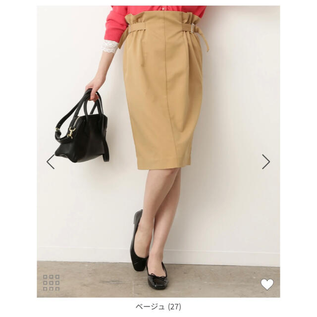 ViS(ヴィス)のVISサイドベルトスカート レディースのスカート(ひざ丈スカート)の商品写真
