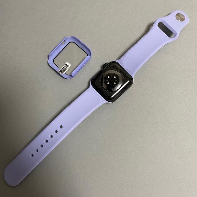 Apple Watch(アップルウォッチ)のAppleWatch アップルウォッチ バンド カバー S/M 44mm 薄紫 メンズの時計(ラバーベルト)の商品写真