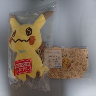 ポケモン　一番くじ　ラストワン　ミミッキュ　トートバッグ　カフェタイム(キャラクターグッズ)