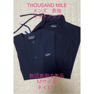 サウザンドマイル(THOUSAND MILE)のTHOUSAND MILE   メンズ　セットアップ　長袖　Ｍサイズ　ネイビー(セットアップ)