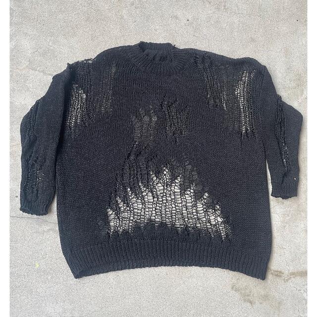 vintage crash Knit メンズのトップス(ニット/セーター)の商品写真