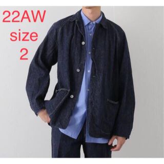 COMOLI - COMOLI 22AW デニムワークジャケット ネイビー 2 コモリの ...
