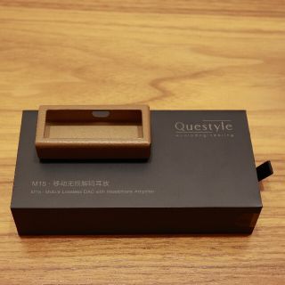 【極美品】Questyle M15専用 純正レザーケース ブラウン(その他)