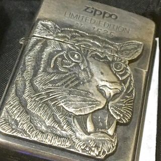 ジッポー(ZIPPO)のZIPPO 希少 90s 2000個限定 アニマルダイヤ入り オイルタンク付き(タバコグッズ)