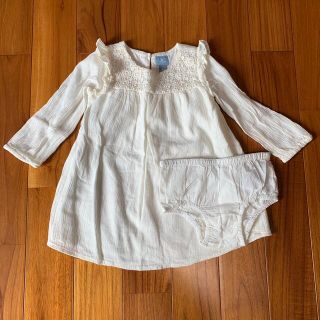 ベビーギャップ(babyGAP)のbabyGAP キッズ 女の子 ワンピース ホワイト 90(ワンピース)